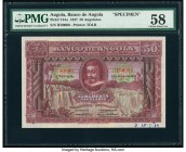 Angola Banco De Angola 50 Angolares 1.6.1927 Pick 74As Specimen PMG Choice About Unc 58. A rare design without a Specimen listing in the Krause refere...