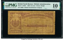 British North Borneo British North Borneo Company 25 Cents 1895 Pick 1 KNB1 PMG Very Good 10. A very scarce and desirable 19th century type, this repr...