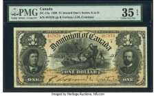Canada Dominion of Canada $1 31.3.1898 Pick 24 DC-13a PMG Choice Very Fine 35 EPQ. A gorgeous inward ONEs variety issue that seldom appears on the auc...