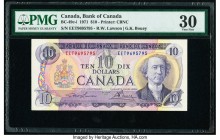 Canada Bank of Canada $10 1971 Pick 88c BC-49c-i EET Prefix PMG Very Fine 30. A surprisingly rare variety, this EET prefix note is seldom seen today. ...