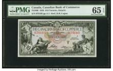 Canada Toronto, ON- Canadian Bank of Commerce $10 2.1.1935 Pick S971 Ch.# 75-18-06 PMG Gem Uncirculated 65 EPQ. Simply outstanding original grade is s...