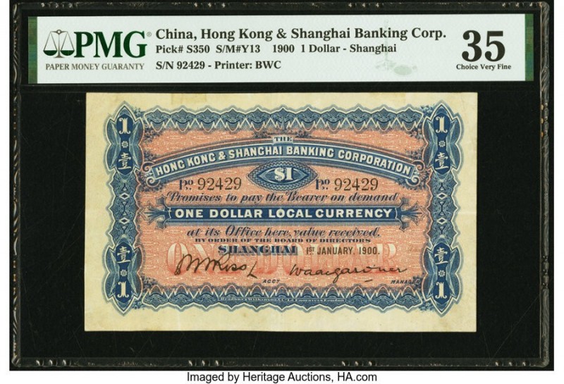 China Hongkong & Shanghai Banking Corporation, Shanghai 1 Dollar 1.1.1900 Pick S...