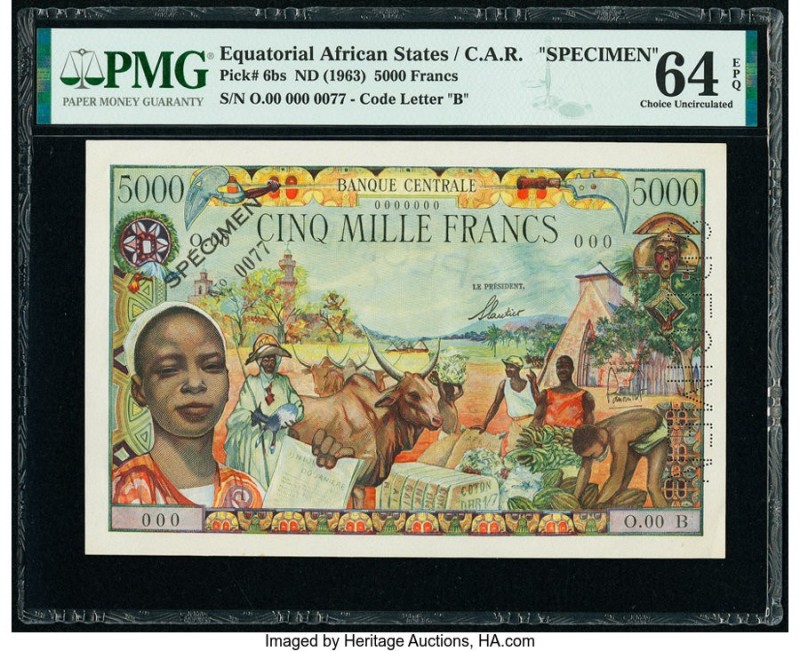 Equatorial African States Central African Republic Banque Centrale des Etats de ...