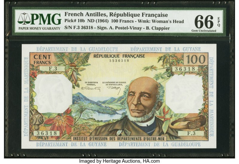 French Antilles Institut d'Emission des Departements d'Outre-Mer 100 Francs ND (...