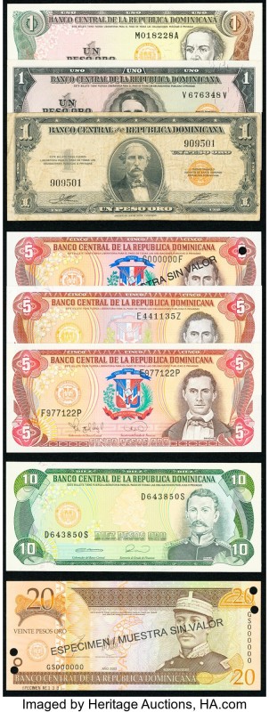 Dominican Republic Group of 16 Examples Very Fine-Crisp Uncirculated. Several Sp...