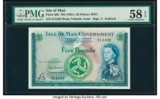 Isle Of Man Isle of Man Government 5 Pounds ND (1961) Pick 26b PMG Choice About Unc 58 EPQ. 

HID09801242017

© 2020 Heritage Auctions | All Rights Re...