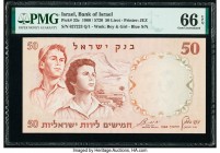 Israel Bank of Israel 50 Lirot 1960 / 5720 Pick 33c PMG Gem Uncirculated 66 EPQ. 

HID09801242017

© 2020 Heritage Auctions | All Rights Reserve