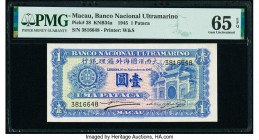 Macau Banco Nacional Ultramarino 1 Pataca 16.11.1945 Pick 28 KNB34a PMG Gem Uncirculated 65 EPQ. 

HID09801242017

© 2020 Heritage Auctions | All Righ...