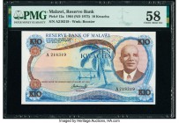 Malawi Reserve Bank of Malawi 10 Kwacha 1964 (ND 1973) Pick 12a PMG Choice About Unc 58. 

HID09801242017

© 2020 Heritage Auctions | All Rights Reser...