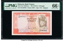 Malaysia Bank Negara 10 Ringgit ND (1976-81) Pick 15a KNB15a-c PMG Gem Uncirculated 66 EPQ. 

HID09801242017

© 2020 Heritage Auctions | All Rights Re...