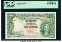 New Zealand Reserve Bank of New Zealand 10 Pounds ND (1960-67) Pick 161d PCGS Superb Gem New 67PPQ. 

HID09801242017

© 2020 Heritage Auctions | All R...