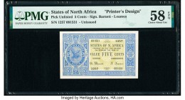 North Africa States of North Africa 5 Cents ND Pick UNL Unissued Printer's Design PMG Choice About Unc 58 EPQ. 

HID09801242017

© 2020 Heritage Aucti...