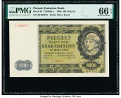 Poland Emission Bank of Poland 500 Zlotych 1940 Pick 98 PMG Gem Uncirculated 66 EPQ. 

HID09801242017

© 2020 Heritage Auctions | All Rights Reserve