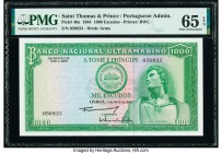 Saint Thomas & Prince Banco Nacional Ultramarino 1000 Escudos 11.5.1964 Pick 40a PMG Gem Uncirculated 65 EPQ. 

HID09801242017

© 2020 Heritage Auctio...