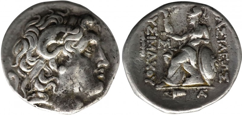 KINGS OF THRACE. Lysimachos (305-281 BC). Tetradrachm. Erythrae.
Obv: Diademed h...