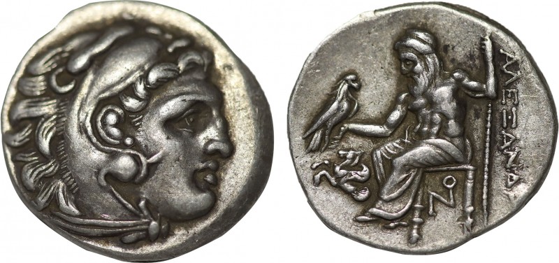KINGS OF MACEDON. Alexander III 'the Great' (336-323 BC). Drachm. Lampsakos.
Obv...