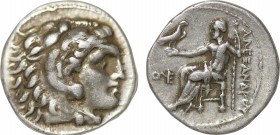 KINGS OF MACEDON. Alexander III 'the Great' (323-280 BC). Drachm
Uncertain mint in western Asia Minor. Head of Herakles right, wearing lion skin headd...