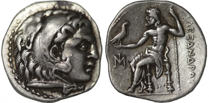 KINGS OF MACEDON. Alexander III 'the Great' (336-323 BC). Drachm. Miletos.
Obv: ...