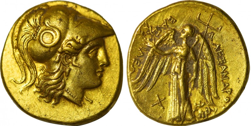 KINGS OF MACEDON. Alexander III the Great (336-323 BC). AV stater. Posthumous is...