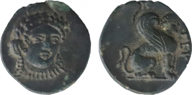 TROAS. Gergis. Ae (4th century BC).
Obv: Laureate head of Sibyl Herophile facing...