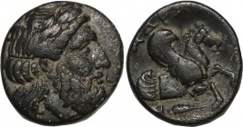 MYSIA. Adramytion. Ae (4th century BC).
Obv: Laureate head of Zeus right.
Rev: AΔPA.
Forepart of Pegasos right; below, grain ear right.
SNG BN 1 var. ...