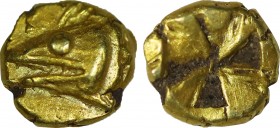 Mysia, Kyzikos EL 1/48 Stater. (Circa 600-550 BC). Obv: Head of tunny fish to left. Rev: Rough incuse square. Von Fritze 3; SNG France -; SNG von Aulo...