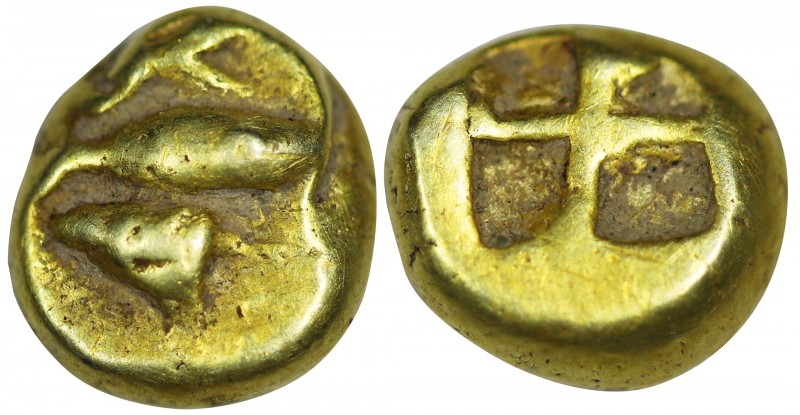 MYSIA, Kyzikos. EL Hekte-Sixth Stater. (Circa 600-550 BC). Obv: Tunny left; abov...