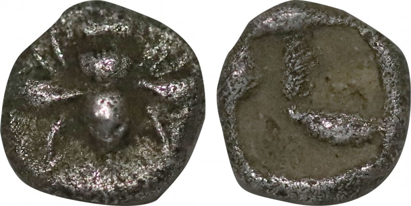 IONIA. Ephesos. Hemiobol (Circa 5th century BC). Obv: Bee. Rev: Incuse square pu...