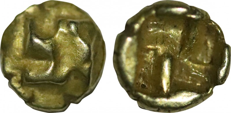 IONIA. Uncertain. EL 1/24 Stater (Circa 625-600 BC).
Obv: Raised swastika patter...