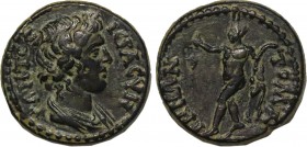 LYDIA, Tomaris. Pseudo-autonomous issue. (3rd century AD). Obv: Draped bust of the Senate right. Rev: TOMA-P[H]N[Ω]N, male figure advancing left (Pers...