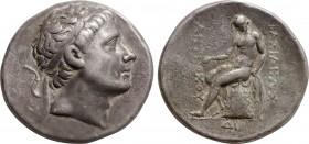 SELEUKID KINGDOM. Antiochos II  Theos (261-246 BC). Tetradrachm. Uncertain mint in northern Mesopotamia or eastern Syria. Obv: Diademed head right. Re...