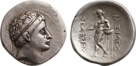 SELEUKID KINGDOM. Seleukos II Kallinikos (246-225 BC). Tetradrachm. Antioch.
Obv: Diademed head right.
Rev: BAΣΙΛΕΩΣ ΣEΛEYKOY.
Apollo standing left, t...