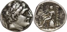 SELEUKID KINGDOM. Antiochos I Soter (281-261 BC). Drachm. Seleukeia on the Tigris.
Obv: Diademed head right.
Rev: BAΣIΛEΩΣ ANTIOXOY.
Apollo seated lef...