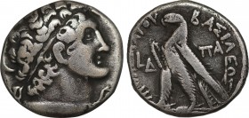 PTOLEMAIC KINGS OF EGYPT. Ptolemy XII Neos Dionysos (Auletes) AR Tetradrachm. Alexandria, dated RY 7 = 78/7 BC. Obv: Diademed head of Ptolemy I right,...