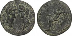 PHRYGIA. Kibyra . Domitian, with Domitia (AD 81-96). Claudius Bias, Obv: ΔOMITIANOΣ KAIΣAP ΔOMITIA ΣEBAΣTH, laureate head of Domitian and draped bust ...