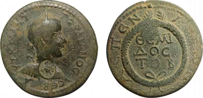 PAMPHYLIA. Aspendos. Gordian ( 238-244 AD). Ae. Obv:ΑΥΤ Κ Μ ΑΝΤ ΓΟΡΔΙΑΝΟϹ ϹƐΒ. L...