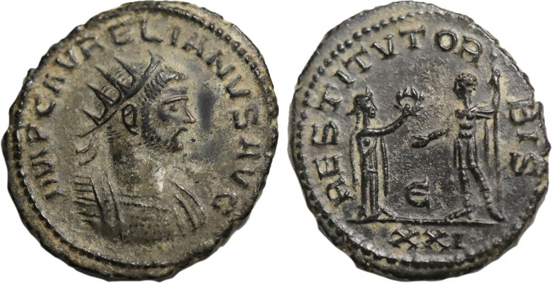 AURELIAN (270-275). Antoninianus. Antioch.
Obv: IMP C AVRELIANVS AVG.
Radiate an...