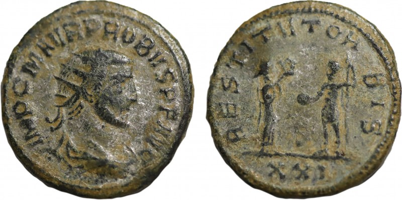 PROBUS (276-282). Antoninianus. Siscia.
Obv: IMP C M AVR PROBVS P F AVG.
Radiate...