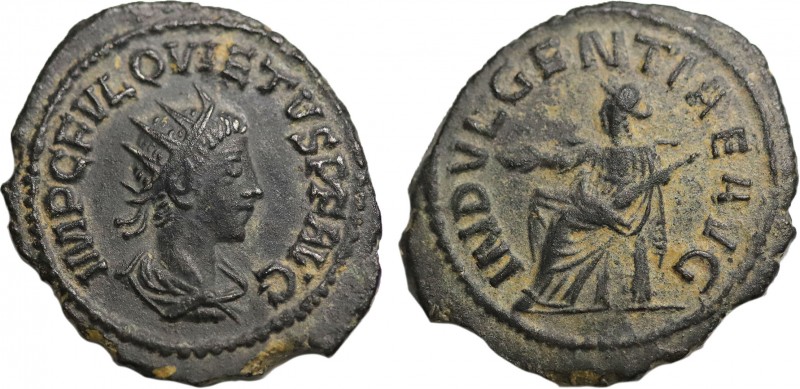 QUIETUS (Usurper, 260-261). Antoninianus. Samosata. Obv: IMP C FVL QVIETVS P F A...