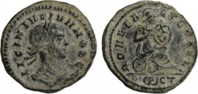 LICINIUS II (Caesar, 317-324). Follis. Rome.
Obv: LICINIVS IVN NOB C.
Laureate, draped and cuirassed bust right.
Rev: ROMAE AETERNAE / R (wreath) CS.
...