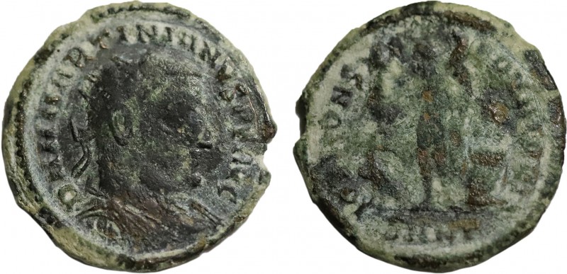 MARTINIAN (Usurper, 324). Follis. Nicomedia.
Obv: D N M MARTINIANVS P F AVG.
R...