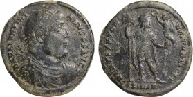 VALENTINIAN I (364-375). Ae. Nicomedia.
Obv: D N VALENTINIANVS P F AVG.
Diademed, draped and cuirassed bust right.
Rev: RESTITVTOR REIPVBLICAE / SMNB....