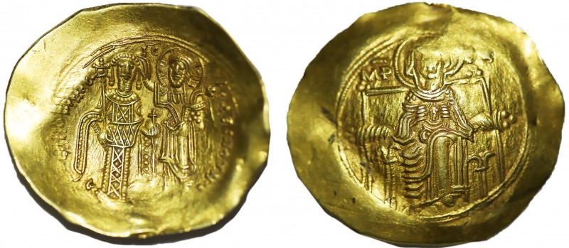 ANDRONICUS I COMNENUS (1183-1185). GOLD Hyperpyron. Constantinople.
Obv: MP - ΘV...