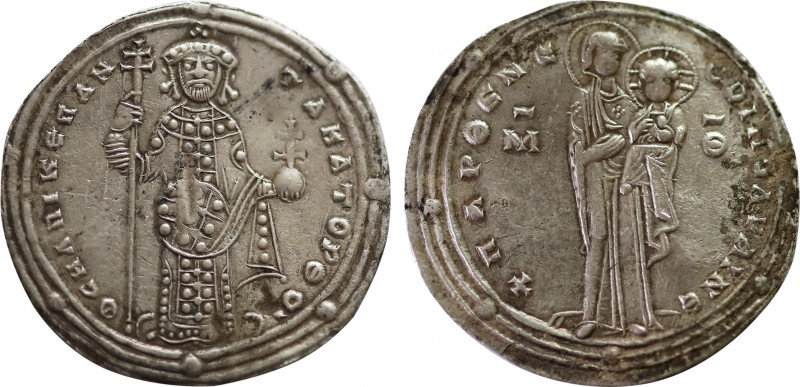 ROMANUS III ARGYRUS (1028-1034). Miliaresion. Constantinople.
Obv: + ΠΑΡΘЄΝЄ CΟ...
