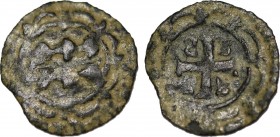 ITALY. Genoa. Francesco II Gattilusio (Lord of Lesbos, 1396-1400). Denaro. Obv: Palaeologan emblem: cross pattée, with B in each angle. Rev: Coat-of-a...