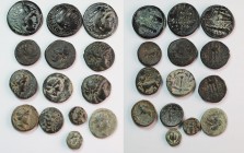 15 Greek Bronz Coins.