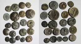 21 Greek Bronz Coins.