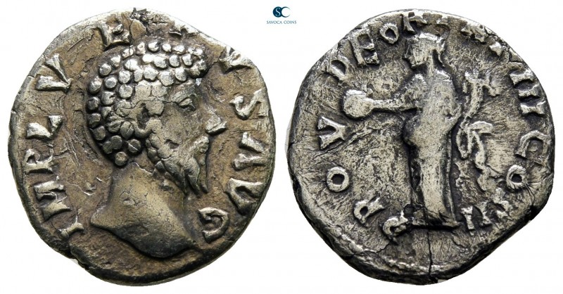 Eastern Europe. Imitations of Lucius Verus AD 161-169. 
Denarius AR

17 mm., ...