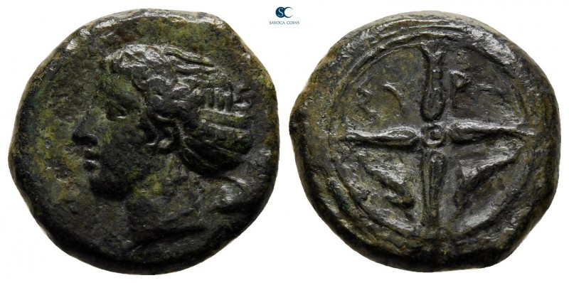 Sicily. Syracuse circa 415-405 BC. 
Hemilitron Æ

16 mm., 3,42 g.



very...