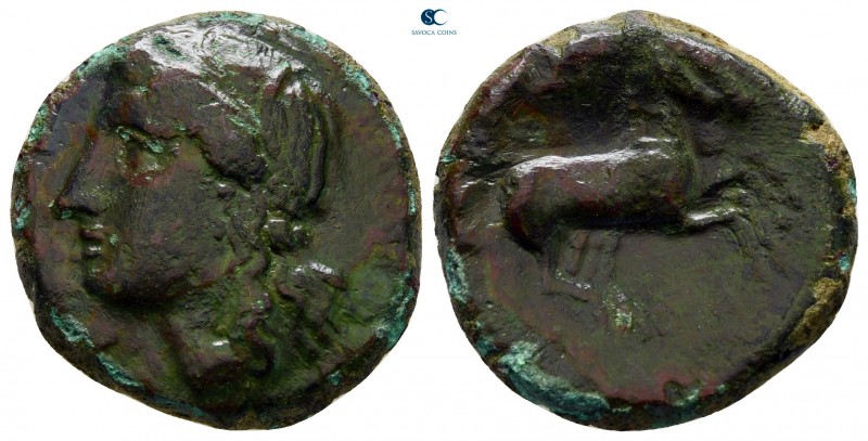 Sicily. Syracuse. Hiketas II 287-278 BC. 
Bronze Æ

20 mm., 7,40 g.



ve...